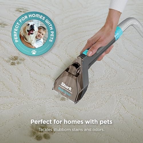 Shark StainStriker Portable Carpet & Upholstery Cleaner w/on board self cleaning - Spot, Stain, & Odor Eliminator, Includes 2 Cleaning Tools & 2 Cleaning Solutions, Charcoal, PX221BRN thumbnail 7