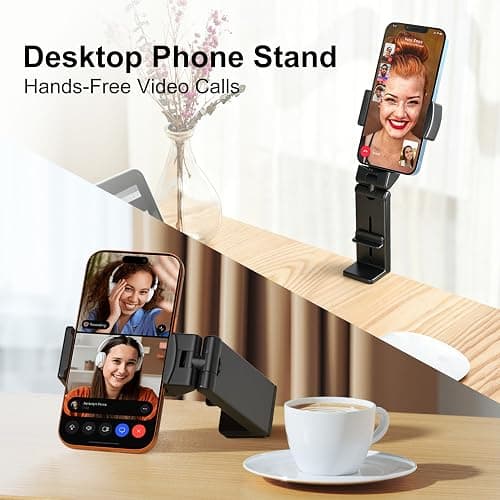 Perilogics Universal in Flight Airplane Phone Holder Mount. Hands Free Viewing with Multi-Directional Dual 360 Degree Rotation. Pocket Size Must Have Airplane Travel Essential Accessory for Flying thumbnail 5
