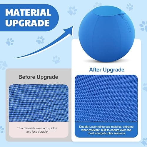 povee Happypaw 18'' Herding Ball for Dogs – Enhanced Chew Resistance & Heavy-Duty Material,Durable Dog Toy Agility Equipment for Australian Shepherds, Cattle, Border Collies, and Small/Medieum Breed thumbnail 8