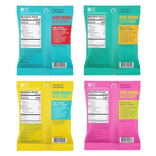SmartSweets Variety Pack, 1.8oz (Pack of 8), Candy With Low Sugar & Calorie, Healthy Snacks For Kids & Adults - Sweet Fish, Sourmelon Bites, Peach Rings, Sour Blast Buddies thumbnail 2