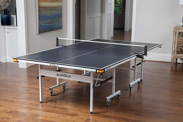 JOOLA Rally TL Professional MDF Indoor Ping Pong Table w/Quick Clamp Table Tennis Net & Post Set - 10 Minute Easy Assembly - Corner Ball Holders - Tournament Quality - Includes Playback Mode thumbnail 7