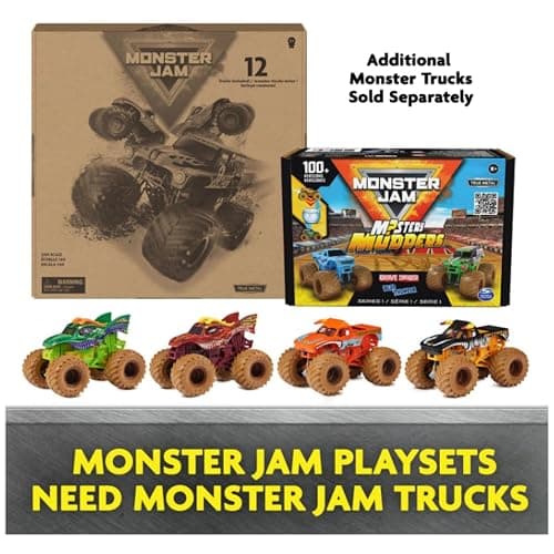 Monster Jam, Megalodon Loop of Doom Stunt Playset with Exclusive 1:64 Scale Die-Cast Monster Truck for Kids Toys for Boys Ages 3 4 5 6 and Up thumbnail 9