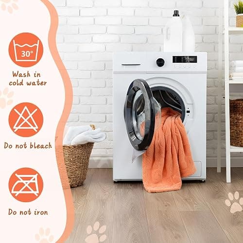 Hahafelt 12 Pcs Soft Fleece Puppy Blankets Pet Blanket for Small Dog Cat Kitten 23 x 16 Inches Washable Fluffy Flannel Blankets for Dogs Pet House Bed (Warm Colors) thumbnail 6