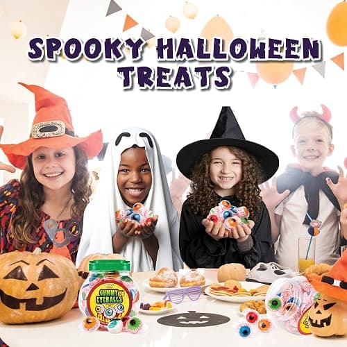 30 Gummy Eyeballs, Spooky Halloween Eyeball Candy in 4 Flavors, Soft Gummies with Jelly Filling, Individually Wrapped, By 4YoreElves (19 oz) thumbnail 9
