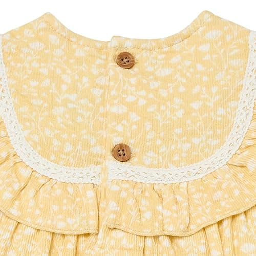 Modern Moments by Gerber Baby Girls' Lace Ruffle Bubble Romper thumbnail 2
