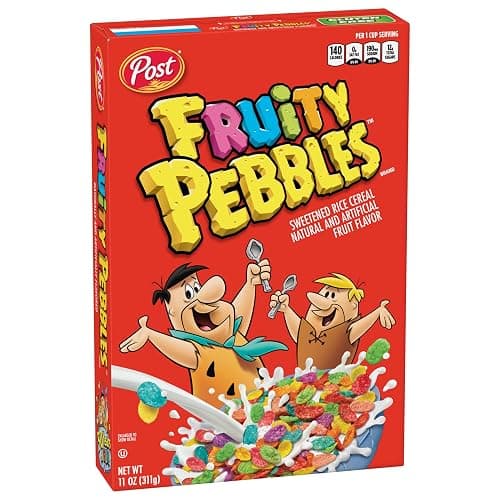 Fruity Pebbles Breakfast Cereal For Kids, Gluten Free, Made With Sweetened Puffed Rice, 11 Oz (Pack of 2) thumbnail 3