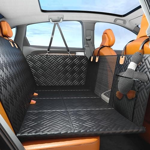 PROZAR Dog Car Seat Cover for Back Seat, Hard Bottom Back Seat Extender for Dogs - Supports 400lbs, Back Seat Pet Cover, Dog Hammock for Car SUV and Trucks - Image 1