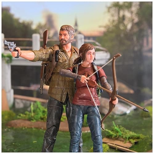 PlayStation The Last of US, 2-Pack 6” Joel & Ellie Action Figures with 19 Accessories, The Shapes Collection, for PS5 Fans & Collectors Ages 17+ thumbnail 9