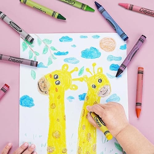 WOSWEL Super Washable Jumbo Crayons Bulk, 24 Pack Crayons with 10 Bright Colors, Non-Toxic Easy-Grip for Toddlers 1-3 & Kids Ages 4-8, Safe Art Supplies for Coloring Books & School Projects thumbnail 2