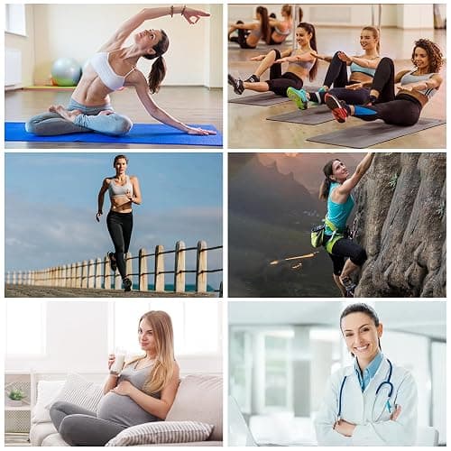 BISOUSOX Grip Yoga Socks for Women Cotton Non Slip Pilates Socks for Fitness Workout Barre Gift for Mother Pregnant Woman 3 Pairs thumbnail 6