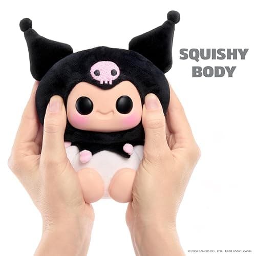 Hyojo Hello Kitty and Friends Series - Kuromi, Cinnamoroll & Pochacco | Single Squishy Collectable, Soft Plush and Mixed Materials, Squeezable Squishy Feel, Keychain Included, for All Ages thumbnail 6
