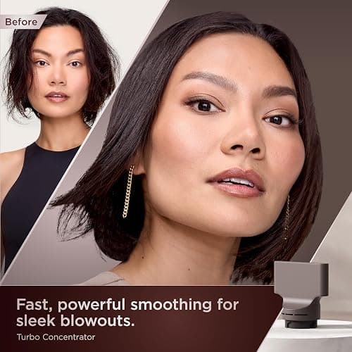 Shark SpeedStyle Pro Flex Professional Performance High-Velocity Hair Dryer System with Scalp Shield & IQ Speed Styling and Drying Suite, Lightweight, Ionic, No Heat Damage, Mocha Silver, HD542 thumbnail 14