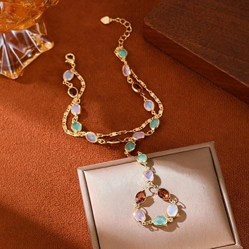 Dainty Gold Hand Chain Bracelets for Women Waterproof,14K Gold Plated Ring Bracelet Hand Chain Set, Adjustable Non Tarnish Hand Chain Stackable Cubic Zirconia Bracelet Summer Fashion Jewelry Gifts thumbnail 8