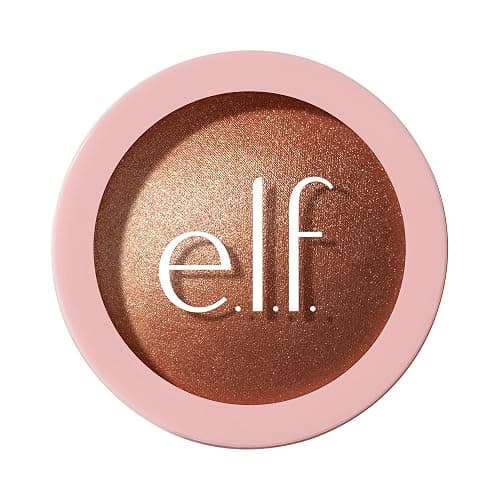 e.l.f. Halo Glow Silky Powder Highlighter, Long-Lasting Luminous Face Finish, Cake-Resistant With Micro-Shimmer, Vegan & Cruelty-Free, Coppertunist - Image 1