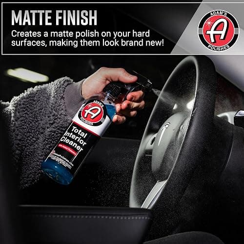 Adam's Polishes Total Interior Cleaner & Protectant, Quick Detailer & SiO2 Protection, Ceramic Infused, Anti-Static, OEM Finish, For Leather, Vinyl, Plastics, Glass & More thumbnail 7