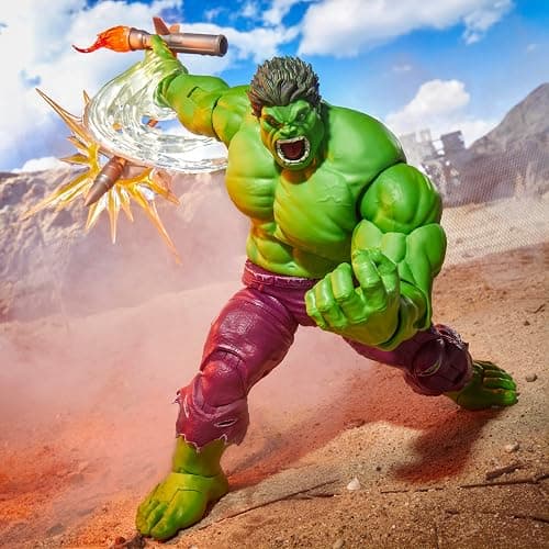 Marvel Legends Maximum Series Hulk, Deluxe Hulk Comics Collectible 6-Inch Scale Action Figure with Incredible Articulation and Smashing Accessories thumbnail 4