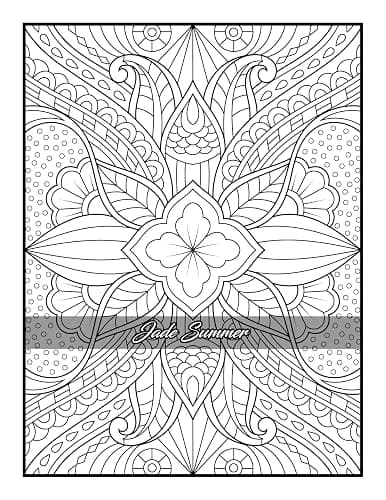 100 Amazing Patterns: An Adult Coloring Book with Fun, Easy, and Relaxing Coloring Pages thumbnail 22