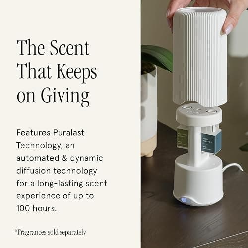 Pura Plus Smart Home Fragrance Diffuser for Large Spaces - Adjust Scent Intensity, Set Schedules & Timers, and More in Pura App - Fragrances Sold Separately - White thumbnail 4