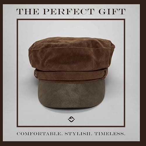 Funky Junque Newsboy Hat for Women – Trendy Greek Fisherman Cap, Classic Women's Baker Boy Newsies Hat, Ladies Fashion Caps thumbnail 7