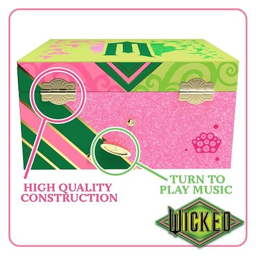 Mini Treasures Wicked Jewelry Box for Girls - Musical Jewelry Box with Spinning Figurine, Wicked Toys for Kids Ages 3-5 - 6 x 4.7 x 3.5 in thumbnail 5