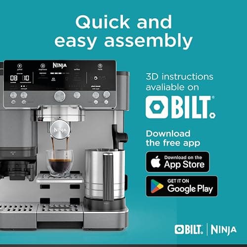 Ninja Luxe Cafe Premier Series, Espresso Machine, Drip Coffee, Rapid Cold Brew, Integrated Grinder, Hands-Free Frother, with Knock Box, Water Filter, Cleaning Tablets, Descaler, ES601GM thumbnail 13