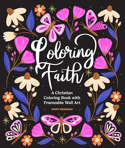 Coloring Faith: A Christian Coloring Book for Women Featuring Bible Verses and Inspirational Art - Image 1