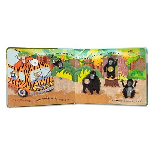 Melissa & Doug Children's Book - Poke-A-Dot: The Wheels on the Bus Wild Safari (Board Book with Buttons to Pop) thumbnail 10