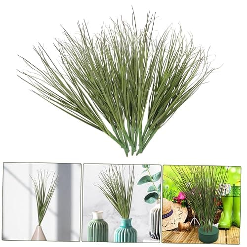 TOPPERFUN 12 Pcs Artificial Grass, 11.79in Fake Grass Artificial Shrub Plants, Tall Plants Greenery Stems Weed for Room Indoor Home, Patio, Vase, Restaurant Decoration thumbnail 7