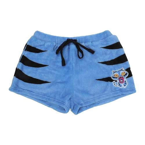 Kpop Demon Hunters Derpy Tiger Women’s Plush Shorts with Drawstring and Pockets - Image 1