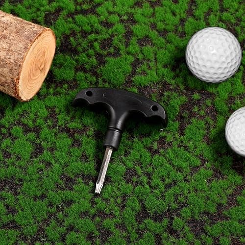 NQEUEPN Adjustable Golf Wrench With Plastic Handle - Stainless Steel Driver Tool for Club Shaft Adapter (Black) thumbnail 2