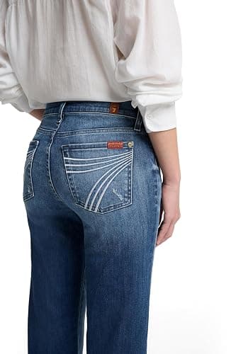 7 for All Mankind Women's Petite Size The Tailorless Dojo Trouser Jean (Short Inseam) thumbnail 5