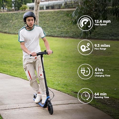 Segway Ninebot eKickScooter - Electric Scooter for Kids 6-14, w/t Adjustable Handlebar Height (Only C2 Pro) for Riders up to 132 lbs, Includes New Cruise Mode, UL-2272 Certified thumbnail 2