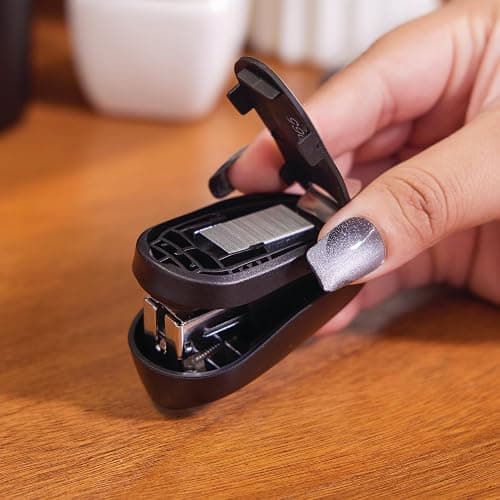 Swingline Tot Mini Stapler, 12 Sheet Capacity, Jam Free, includes 1000 Staples and Built-In Staple Remover, Black (79171) thumbnail 5