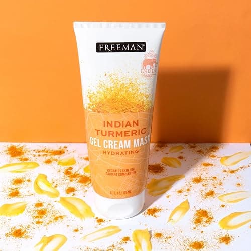Freeman Exotic Blends Hydrating Indian Turmeric Gel Cream Facial Mask, 6 fl.oz./175 mL Tube thumbnail 6