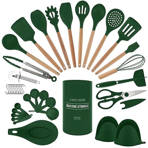 Country Kitchen 38-Piece Silicone Utensil Set