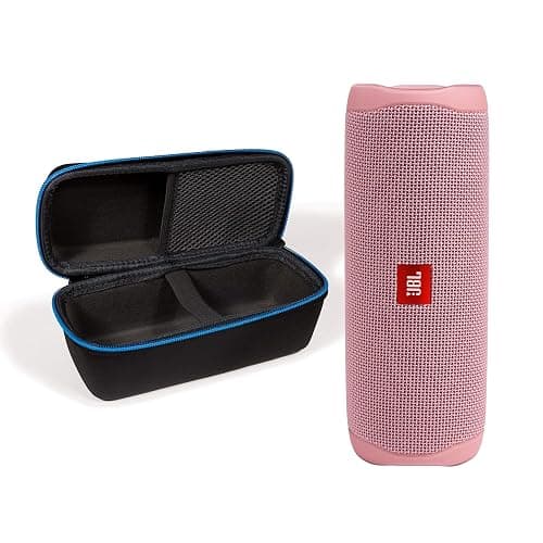 JBL Flip 5 (Pink) + Bundle with divvi! Protective Hardshell Case - Image 1