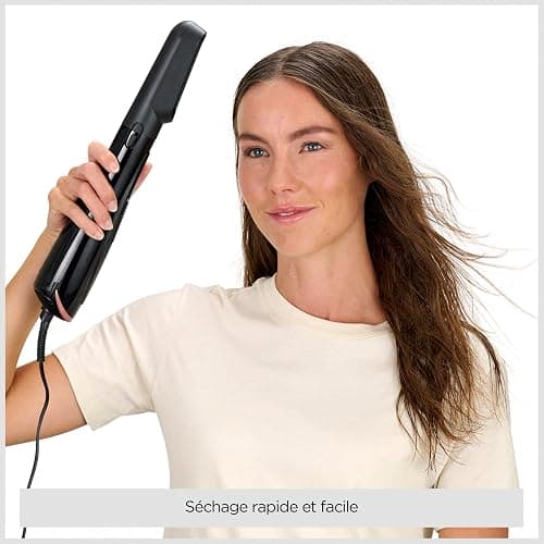 BaByliss Brosse soufflante Perfect Finish - 3 accessoires pour lisser, créer du volume et mettre en forme - 2 réglages de chaleur +Bouton Air Froid - Technologie ionique anti- frisottis - AS126E thumbnail 3
