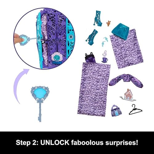 Monster High Skulltimate Secrets Doll & Accessories Set, Garden Mysteries Twyla with Reveal Closet & 19+ Tea Party Surprises like Clothes, HYT74 thumbnail 5