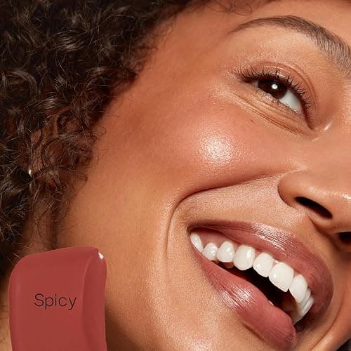 Saie Dew Liquid Blush for Cheeks - Hydrating Cream Blush Stick with a Blendable + Buildable Formula - Skincare Infused Dewy Cheek Tint for a Natural Flush - Glowy Makeup Essential - Spicy (.40 oz) thumbnail 7