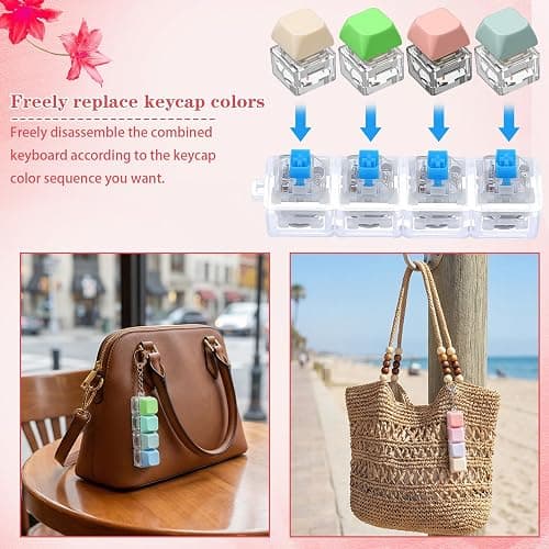 16pcs Keyboard Fidget Keychain thumbnail 7