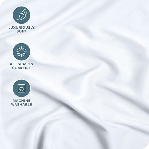 Bare Home Fitted Bottom Sheet Full Size - Premium 1800 Microfiber - Ultra-Soft Hotel Luxury - Deep Pocket - Durable and Long Lasting (Full, White) thumbnail 2