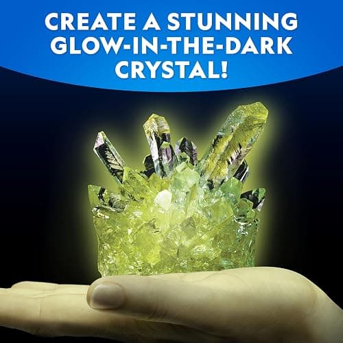 National Geographic Ultimate Crystal Growing Kit – Grow 5 Types of Crystals Including Glow in The Dark, Dinosaur Figure, Underwater Crystals & Crystal Trees with Learning Guide, STEM Science Kit thumbnail 4