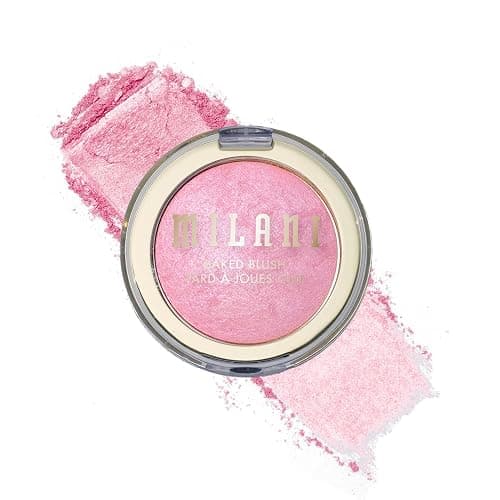 Milani Baked Blush, Makeup Powder Blush for Cheeks - Pink Panna Cotta | Radiant, Multidimensional Color Infused With Skin-Loving Ingredients. Long-Lasting, Buildable Baked Blushes Made In Italy. - Image 1