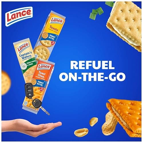 Lance Sandwich Crackers, Variety Pack, 3 Flavors, 20 Individually Wrapped Packs, 6 Sandwiches Each thumbnail 5