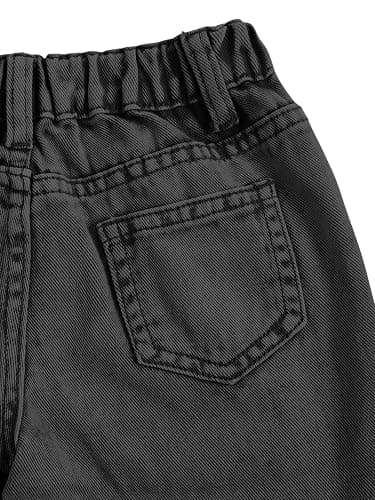 WDIRARA Toddler Girl's Star Print High Waisted Jeans Denim Pants with Pockets thumbnail 4