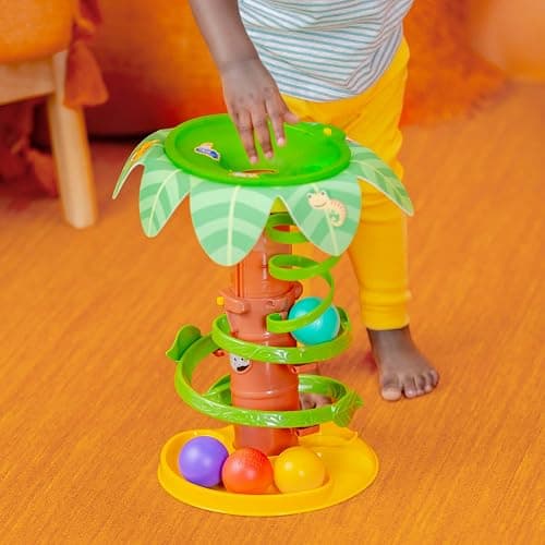 Bright Starts Tropical Twirl Ball Play Toy with Lights & Music, 5 Balls Included, Unisex, 6 Months+ thumbnail 9