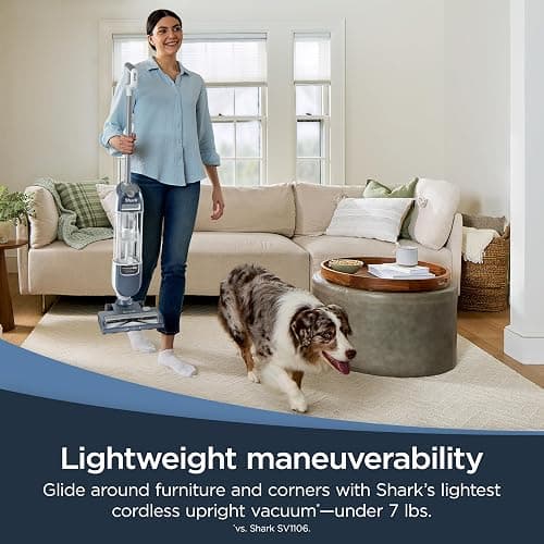 Shark Freestyle Max Cordless Upright Vacuum, Multi-Surface Cleaning, Lightweight, Easy Maintenance, with Large Dust Cup and 2-Speed Brushroll, LED Headlights, Nordic Blue, SV2002 thumbnail 6