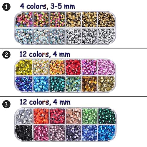 Epesl Bedazzler Kit with Rhinestones, Hot Fixed Gems Craft Applicator - Diamond Painting Pen, Wax Pencil, Tweezers, Tray, Cleaning Brush, Picker Rhinestones Crystals for DIY Clothes Shoes thumbnail 3