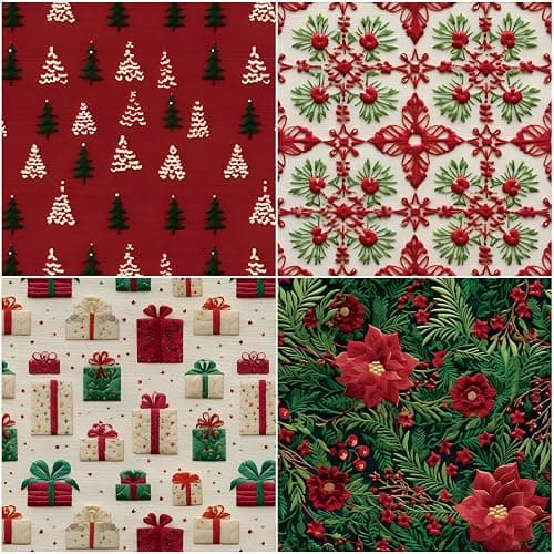 Christmas Scrapbook Paper Pads,24 Sheets Scrapbooking Supplies,Patterned Card Making Craft Paper Pack for Photo Album Background Borders Greeting Cards Junk Journals 6x6 inches thumbnail 4