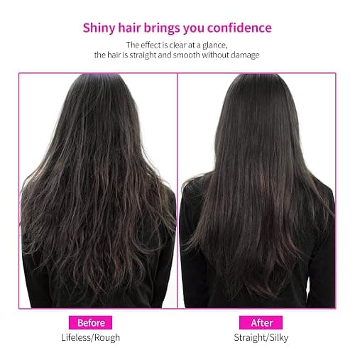 BudiGl Ceramic Hot Comb Hair Straightener Pressing Combs Electric Straightening Comb for Natural Black Beard Wigs Gift for mom thumbnail 5